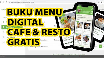 Cara membuat daftar menu cafe resto digital qr code gratis dan mudah