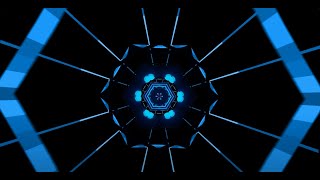 10 Hour - VJ LOOP NEON blue Abstract Background- live wallpaper windows 11 - Motion 4k Screensaver