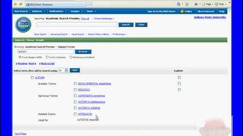 EBSCO--Subject Heading