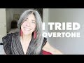 #Overtone review: how to tone yellow hair from gray hair | Elisa In Montreal
