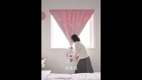 网红款自粘魔术粘贴式窗帘全遮光布卧室少女免打孔安装小窗户飘窗