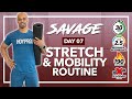 30 MIN REST DAY - Deep Stretch Recovery &amp; Mobility Workout // SAVAGE - DAY 7