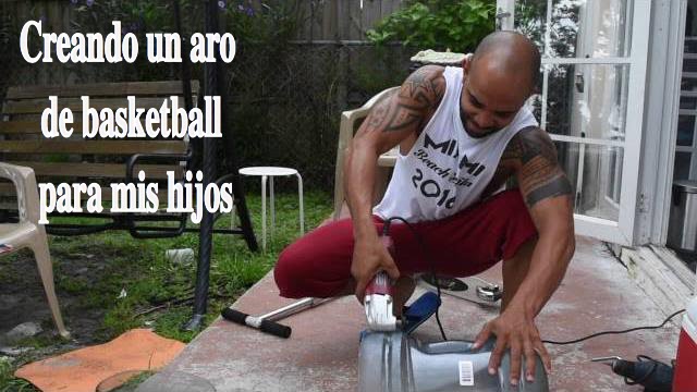como hacer un aro de basketball para la casa - YouTube