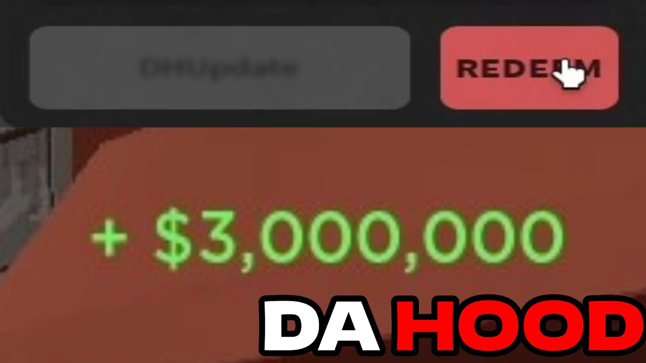3 Million Da Hood Cash Code *Free* (New Update) - Youtube