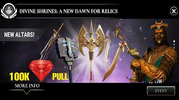 Dawn of titans relics 100k gems pull, New relics 100k divine pull dawn of titans
