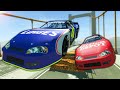 NASCAR Jump Race on a Broken Bridge! - BeamNG Gameplay Races & Crashes