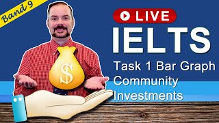 IELTS Live Class - Task 1 Writing Bar Graph on Investing