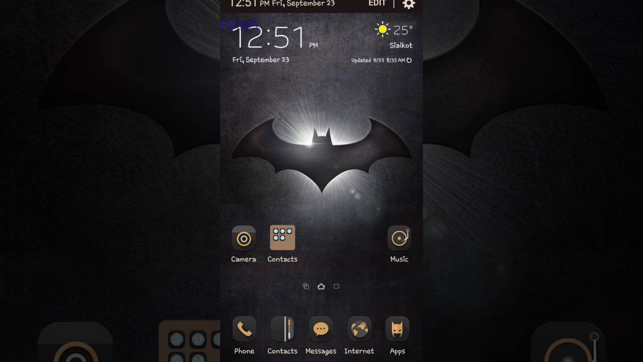 S7 edge batman theme to any samsung device..