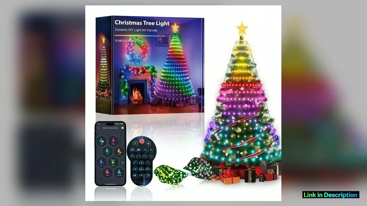 MIMIRGB 689FT Smart Christmas Tree Light 400 LED Indoor String Light with Remote Control DIY Text