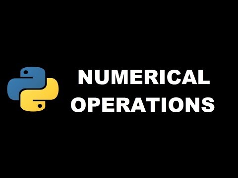 Numerical Operations in Python 3