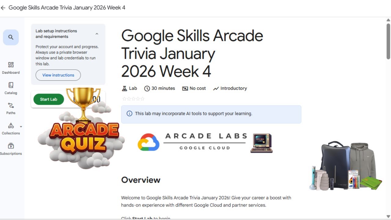 Google Skills Arcade Trivia January 2026 Week 4 | Google Arcade 2026 # ...