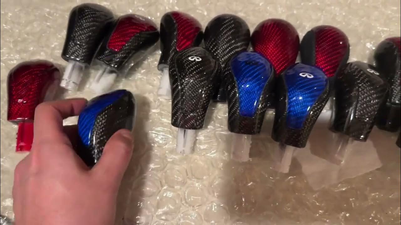 VQcarboncustoms q50 / q60 infiniti carbon fiber shifter knobs g37