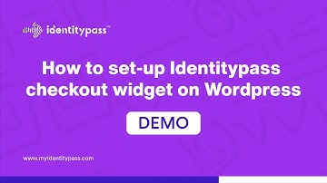 How to set-up Identity checker Widget on your Wordpress Website