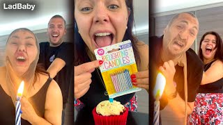 When Mum & Dad try the candle challenge 🤣🕯️