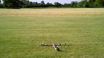 TriCopter Large T frame NanoWii MultiWii board - Battery 4S 3000mAh