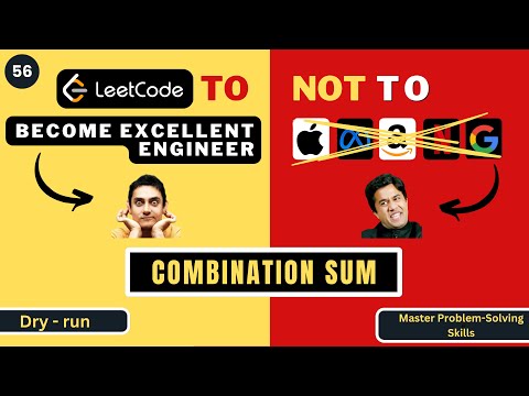 Combination Sum | Dry Run | Leetcode 39 | Progression90
