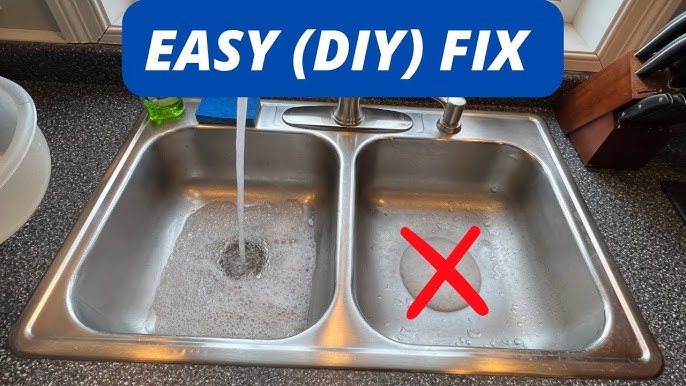 How To Unclog A Double Sink - Clumsy Crafter