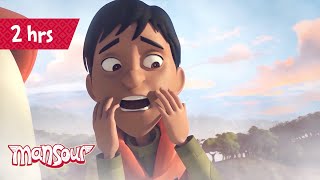 Join The Adventure P12 ☄️ | 2 Hours of Cartoons for Kids 🕐 | The Adventures of Mansour ✨