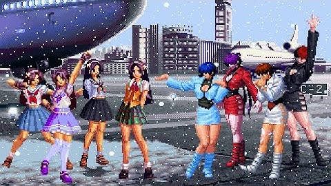 [KOF Mugen] Memorial | Athena vs Shermie [ 4vs4 ]