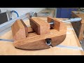 Drill Press Vise  Homemade   Тиски из дерева для станка своими руками