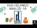 DEVA HOLDİNG HIZLI BİLANÇO ANALİZİ 📈 - 3.ÇEYREK