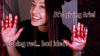 Dyeing my hair bright red with SPLAT ❤‍
