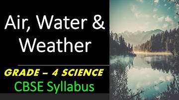 Air, Water & Weather | Class - 4 SCIENCE | NCERT | CBSE Syllabus ~ Chapter Explanation