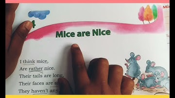 mice poem# mice are nice# kids English poem# Poem कैसे  पढ़ते  हैँ #class 1 marigold poem| i think