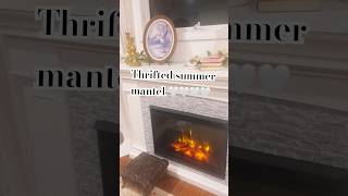 I thought my mantel would feel empty… turns out it just needed to breathe 🤍