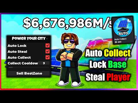 ⚡ Power Your City Script - STEAL PLAYER, COLLECT, LOCK