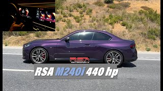 BMW M240i xDrive G42 | RSA MOTORSPORT STG-1 440 HP | 250-325 KM/H ACCELERATION.