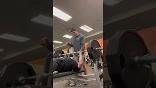 Benching Squatting 225 for reps at 163 lbs