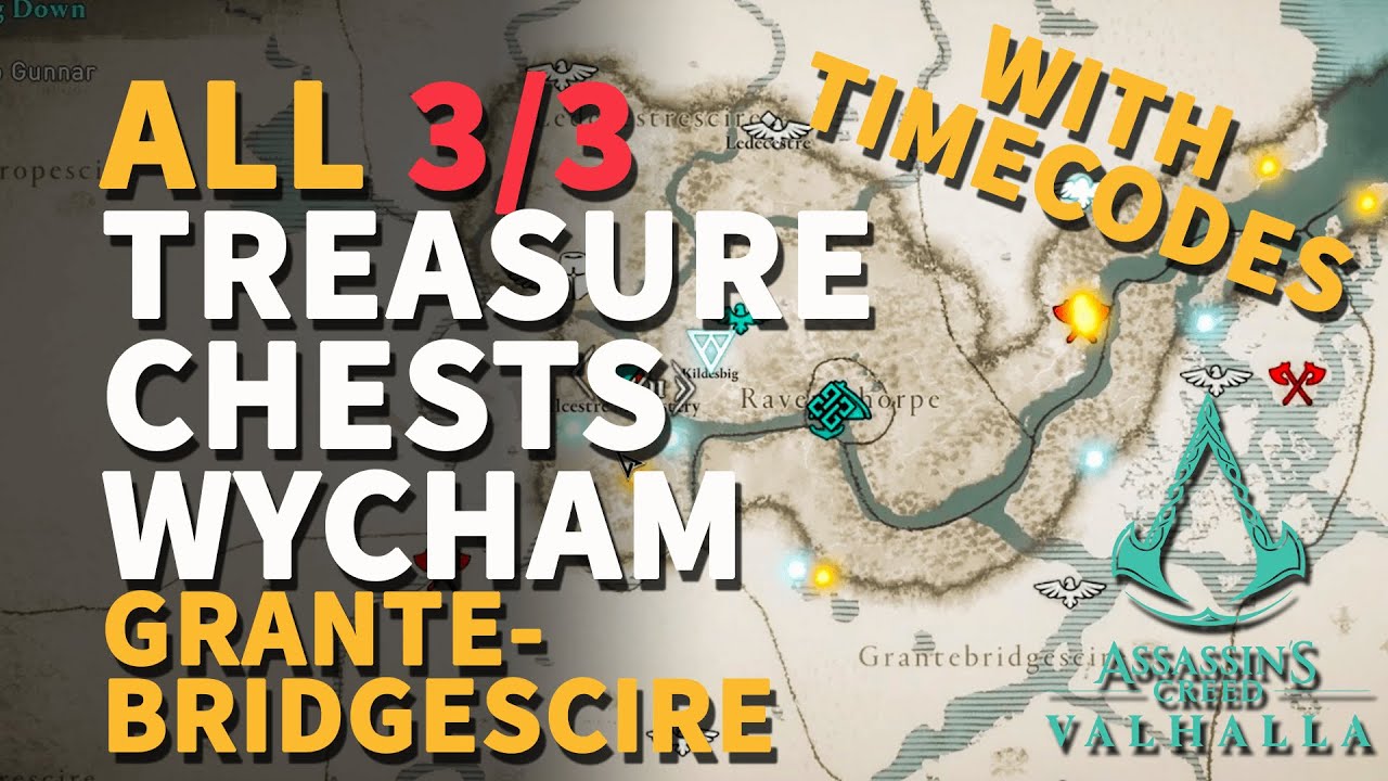 Wycham All Artifact Mask & Welth Treasure Chests Assassin's Creed Valhalla