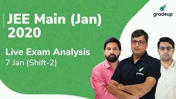 🔴JEE Main Paper Analysis 2020 (7th Jan, Shift 2) | JEE Main 2020 Question Paper | Gradeup