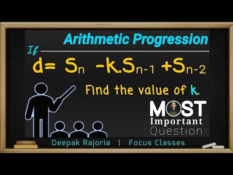 Let Sn Denotes The Sum Of N Terms Of An Ap Common Difference D Sn K S N 1 S N 2 Find K Youtube