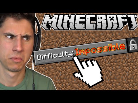 I Played Minecraft INSANE DIFFICULTY MODE!
