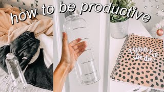 HOW TO BE PRODUCTIVE + STAY MOTIVATED! *easy productivity tips*