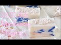 【手作り石鹸】斜めマーブルの桜石けんを作ります【HandmadeSoap】