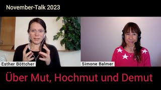 Mut, Hochmut und Demut | Skorpion und November-Kraft | Talk mit Esther Böttcher und Simone...