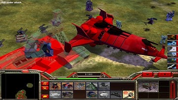 Zero Hour Xenoforce Mod: Zaku General vs USA Laser Airforce & Superweapon Generals