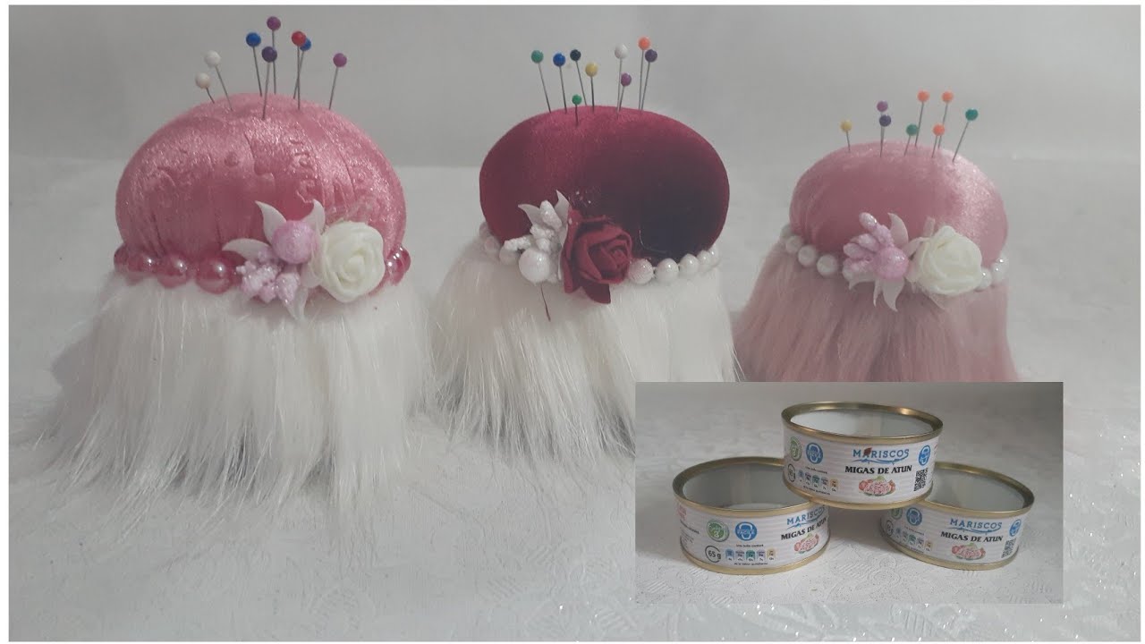 لا ترمي علب التونة و استغليها في صنع حامل دبابيس رائعPin holder