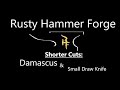 19 layer Damascus &amp; Small Draw Knife