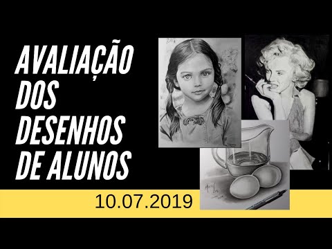 DESENHO REALISTAS DE RETRATOS - AVALIAÇÃO DE ALUNOS