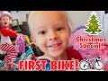 TODDLERS FIRST BIKE! 🚲 Johnson Fam Christmas Special! 🎄