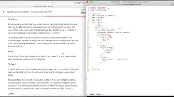 Google Code Jam - Qualification Round 2019