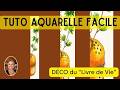APPRENDRE L'AQUARELLE :  chapitre "Théières 4/4" : déco.