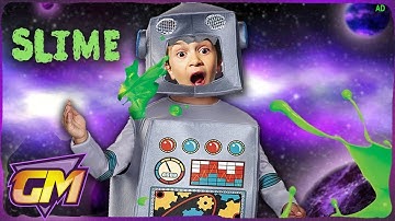 Robot Slijm Gevecht!! - Leuke Kindervideo