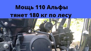 Грузоподъемность мопеда Альфа. Мопед Альфа 110. Тянет 180 кг по лесу и бездорожью.