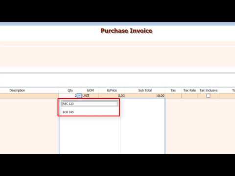 SQL POS-Serial Number