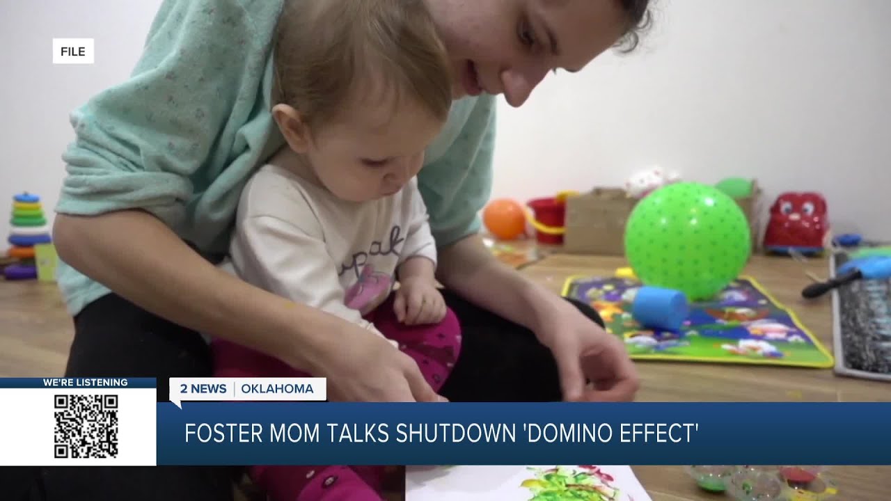 Tulsa foster mom discusses shutdown ‘ripple effect’ - YouTube